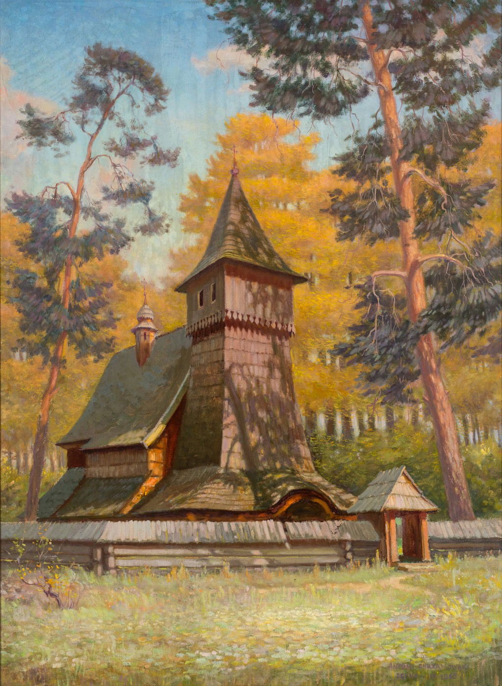 "Drewniany kościół w Dębnie"