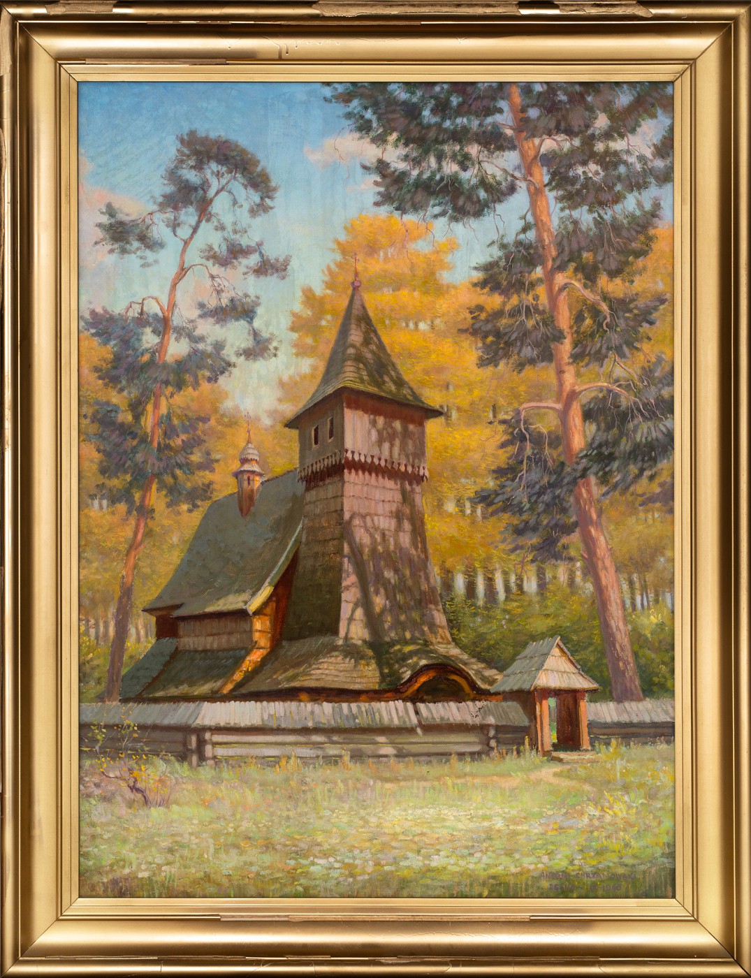 "Drewniany kościół w Dębnie"