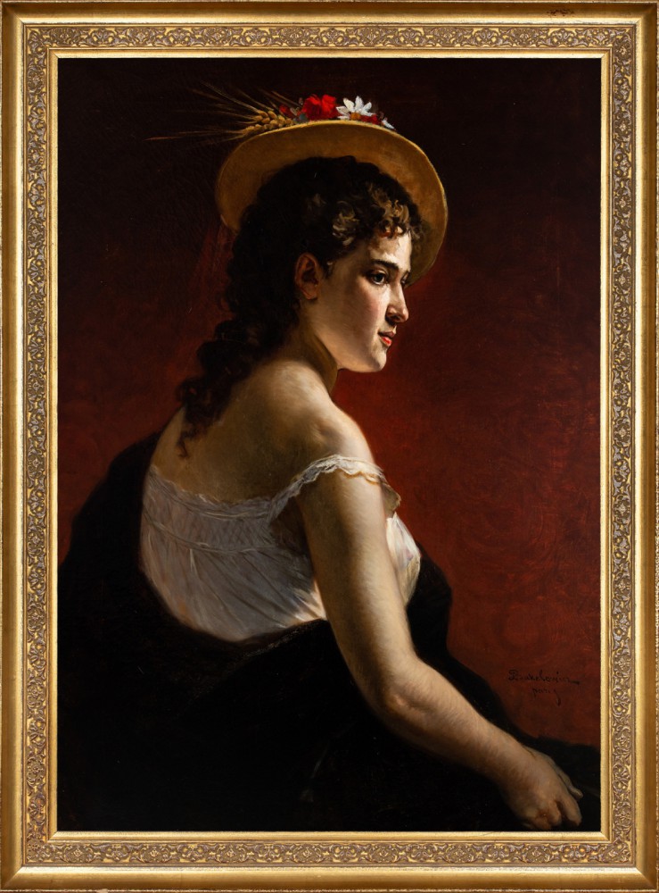 "Portret młodej kobiety w kapeluszu"