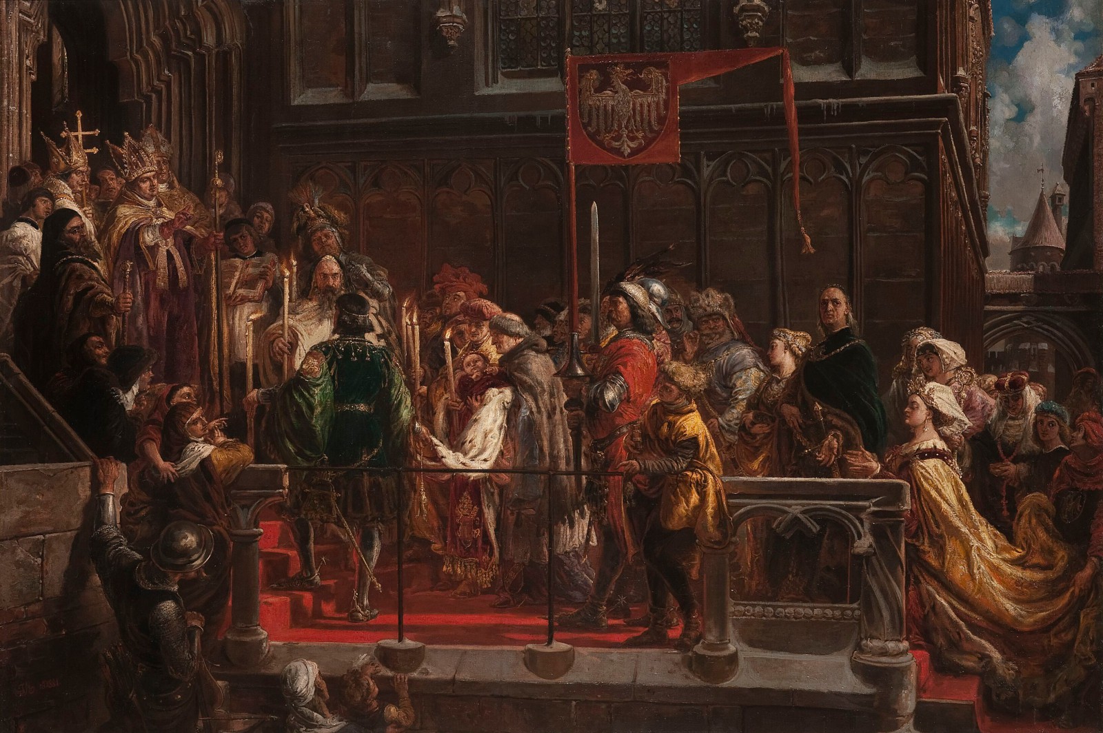 Studium portretowe do obrazu "Chrzest Władysława Warneńczyka 18 II 1425"