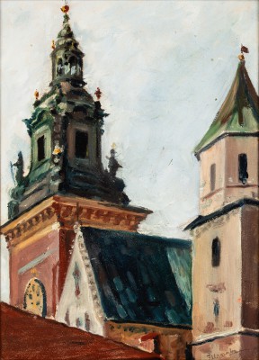 "Wieże katedry na Wawelu"