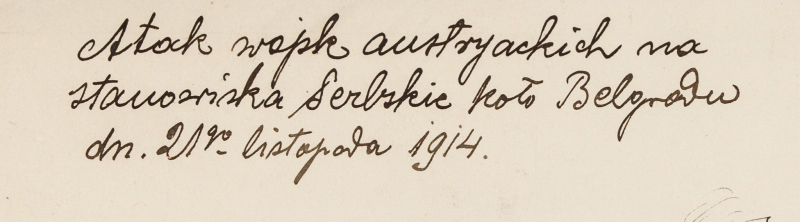 " Epizod z I Wojny Światowej"