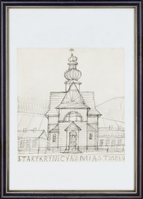 "Drewniany kościół w Krynicy"