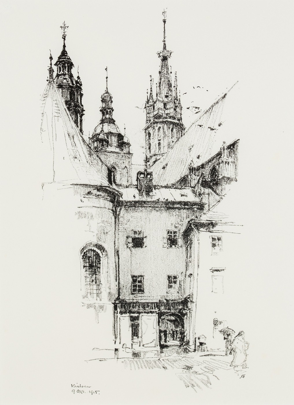 "Kraków - widok z Małego Rynku"