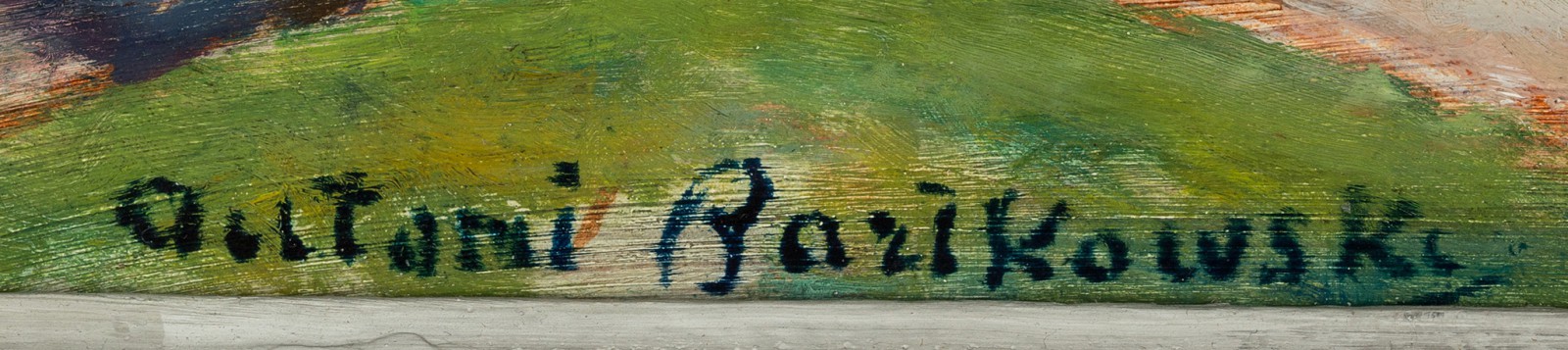 "Motyw z ulicy Mickiewicza w Krakowie. Muzeum Narodowe"