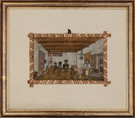 "Nikifor malujący w prawosławnej izbie"