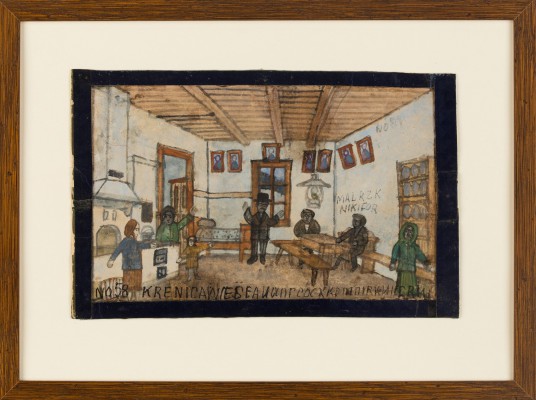 "Nikifor pracujący w gościnie"