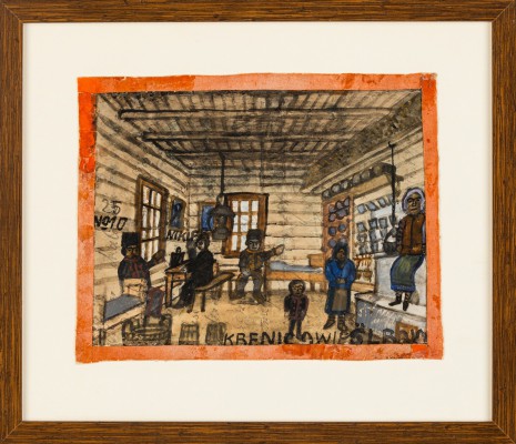 "Nikifor malujący w gościnie"