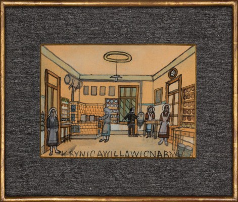 "Nikifor w kuchni pensjonatowej"