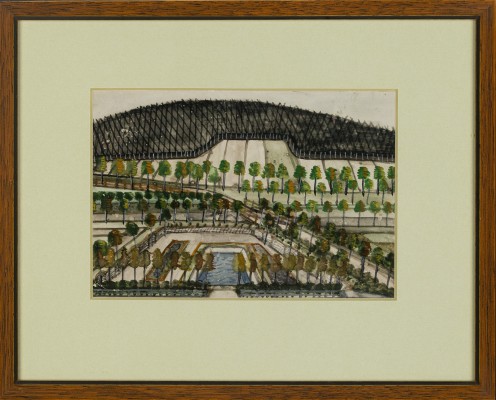 "Widok na Górę Krzyżową"