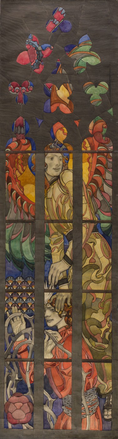 "Studium do witraża wawelskiego Geniusz Cierpienia"