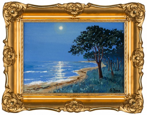 "Brzeg morza w świetle księżyca"