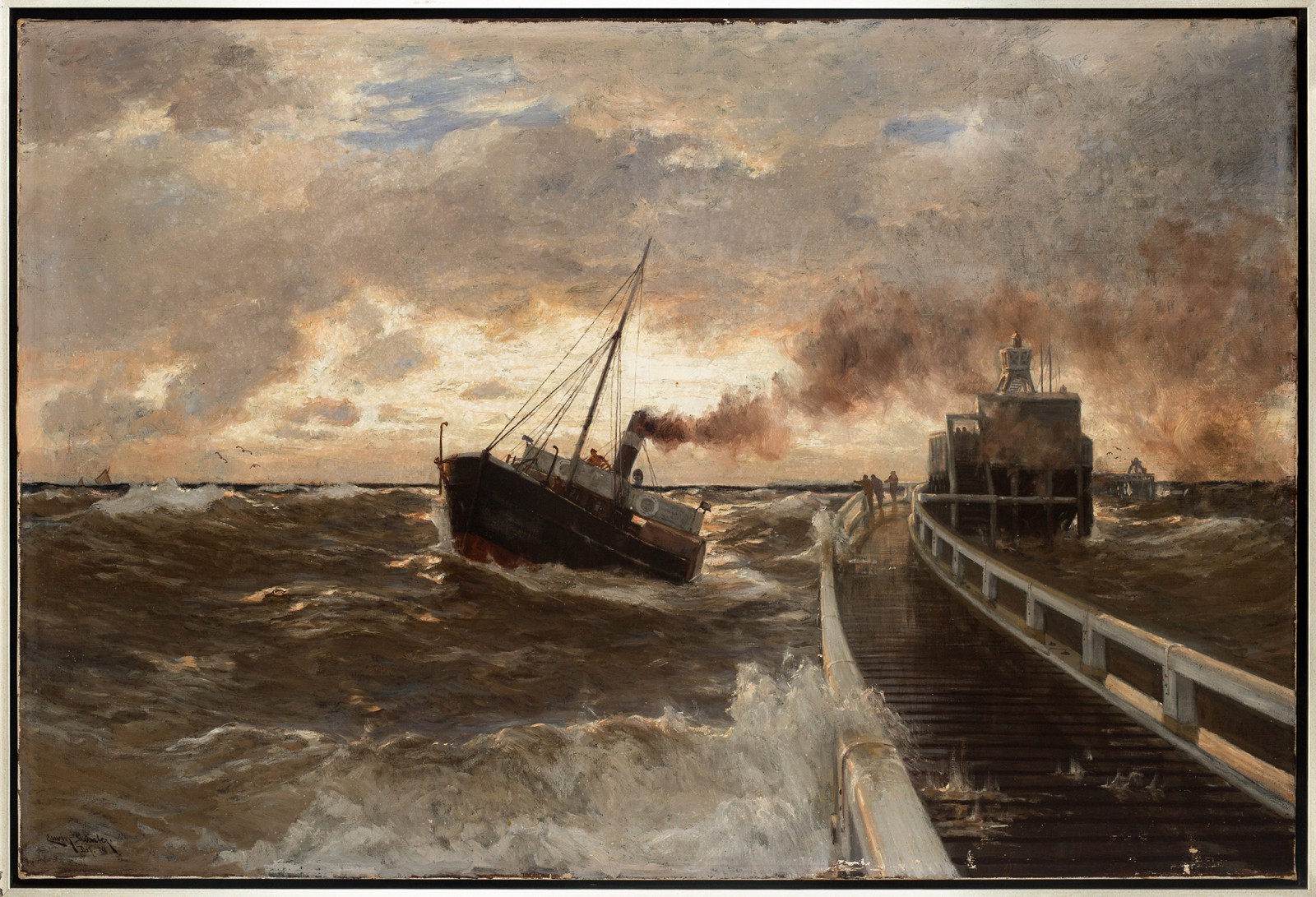 "Burzowy poranek na morzu"