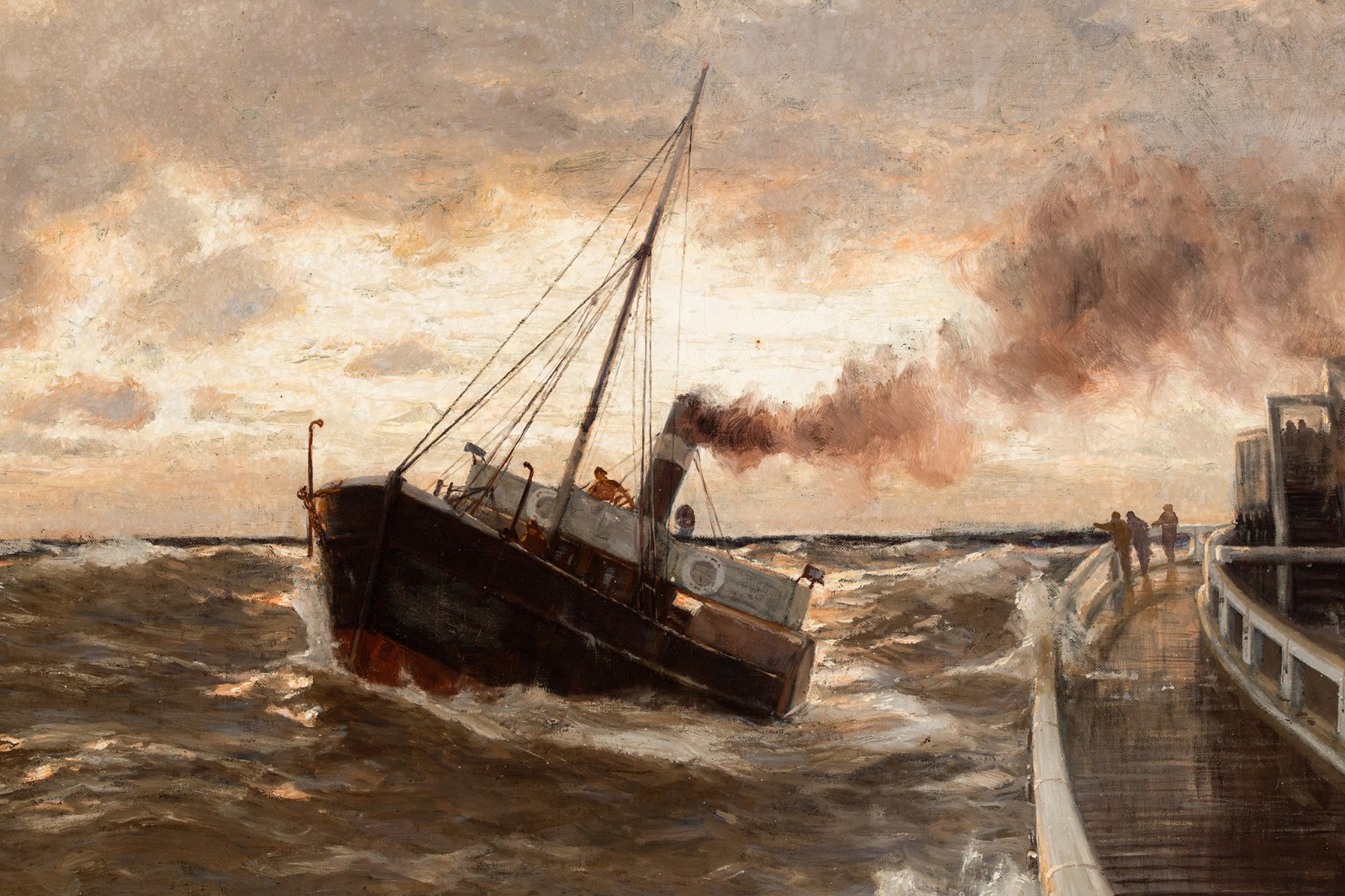 "Burzowy poranek na morzu"