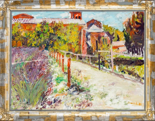 "Ogród klasztorny w St. Remy"