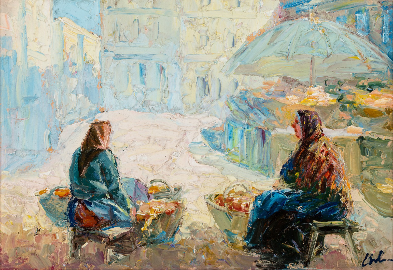 "Przekupki w słoneczny dzień we Lwowie"