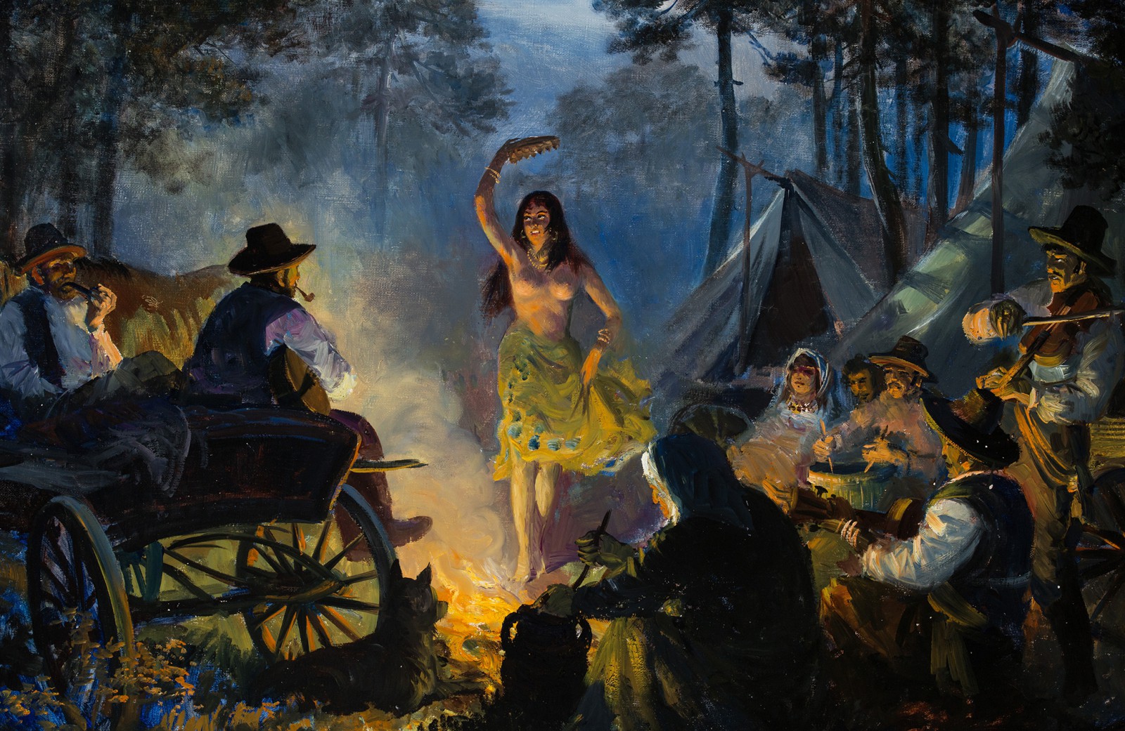 "Taniec przy ognisku"