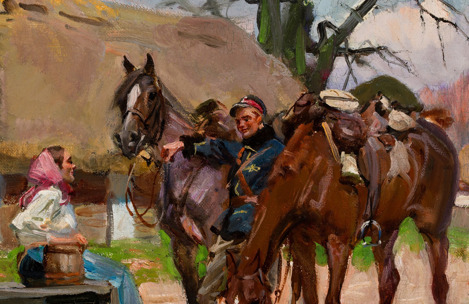 "Zaloty ułana. Spotkanie przy studni"