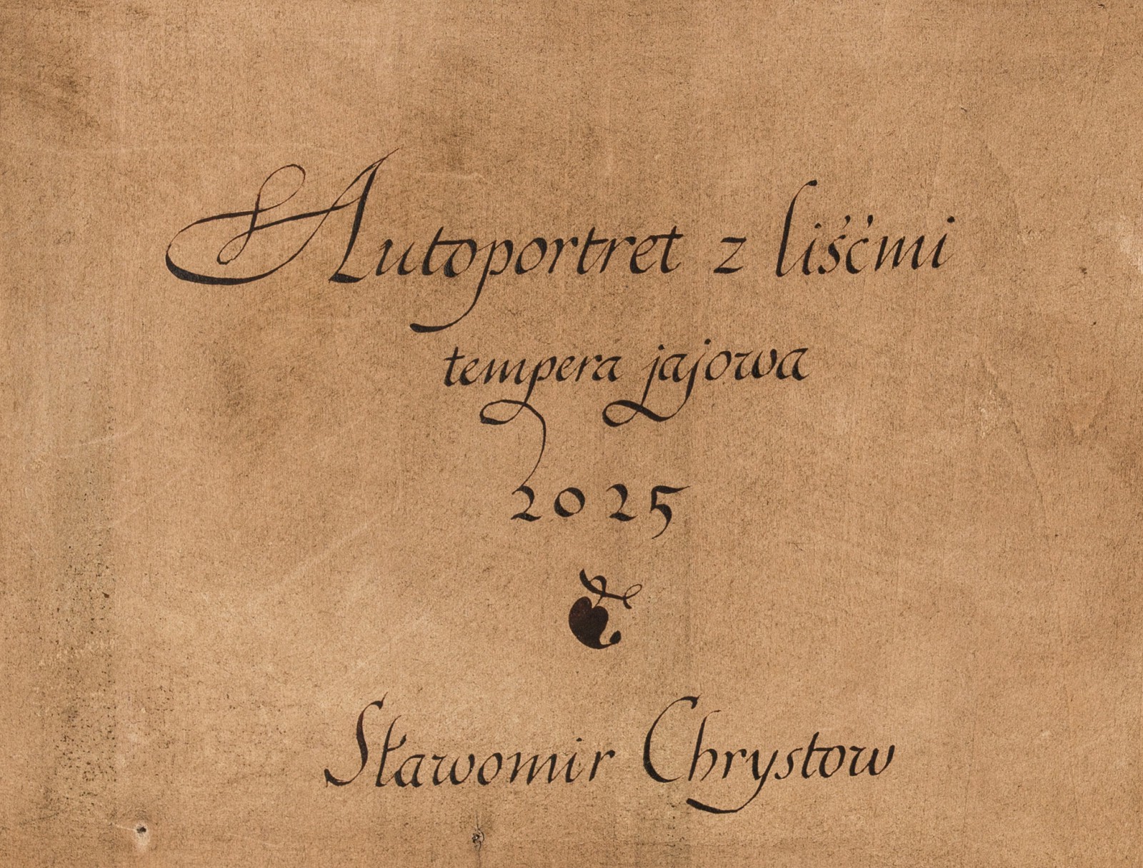 "Autoportret z jesiennymi liśćmi"