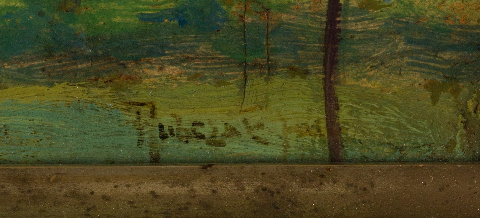 "Pejzaż małopolski z chatą"